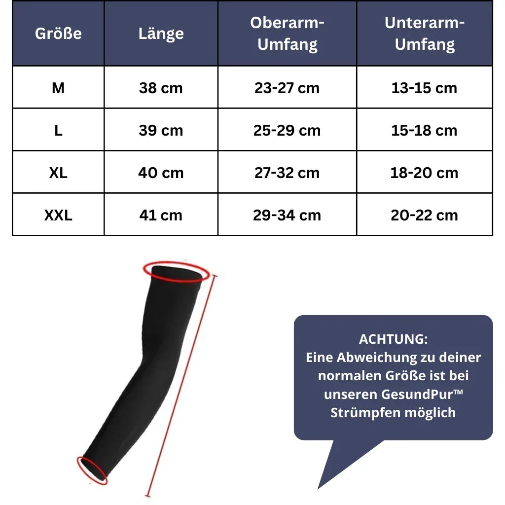 Armstrumpf mit Kompression
