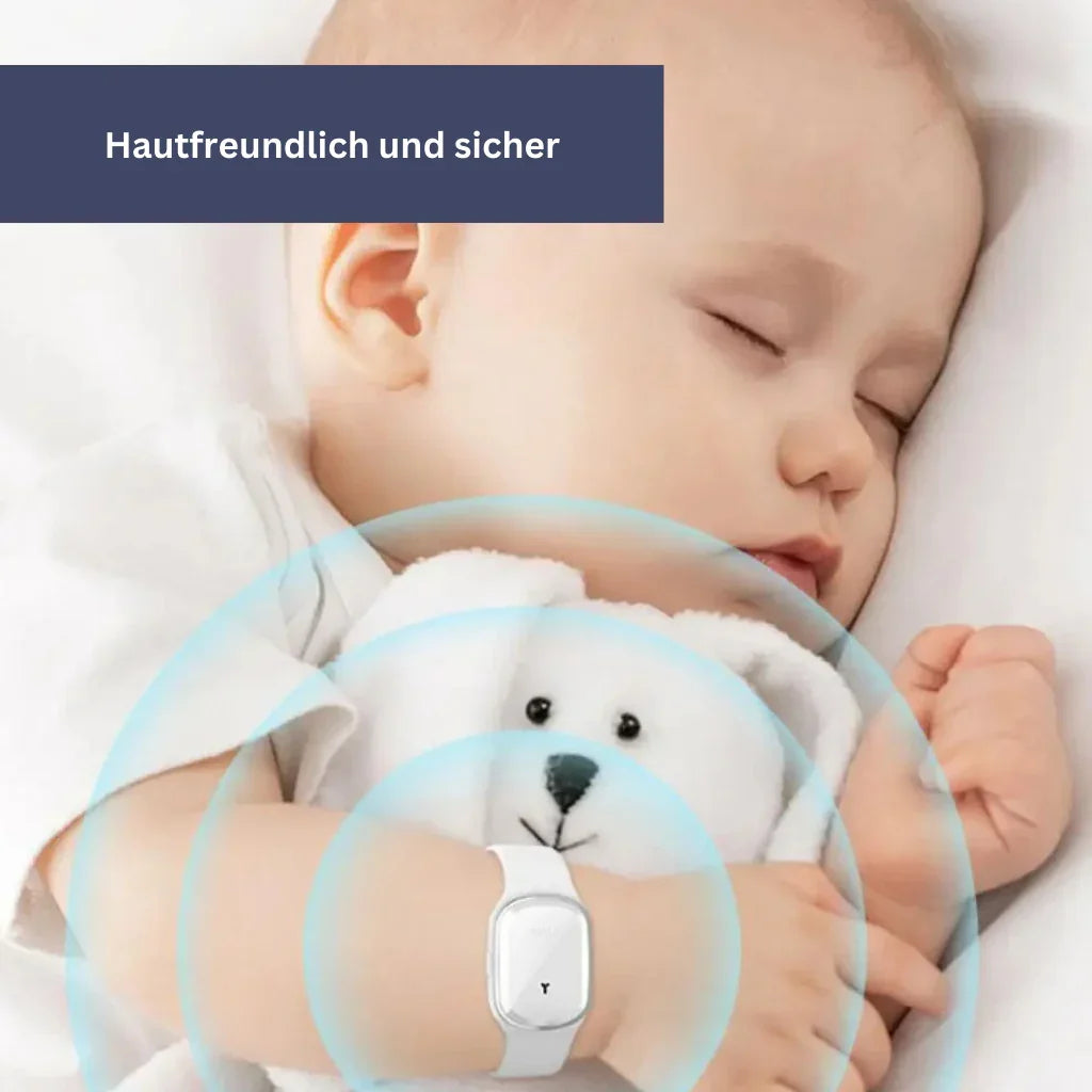 MückenSafe Ultraschall-Armband mit LED-Anzeige