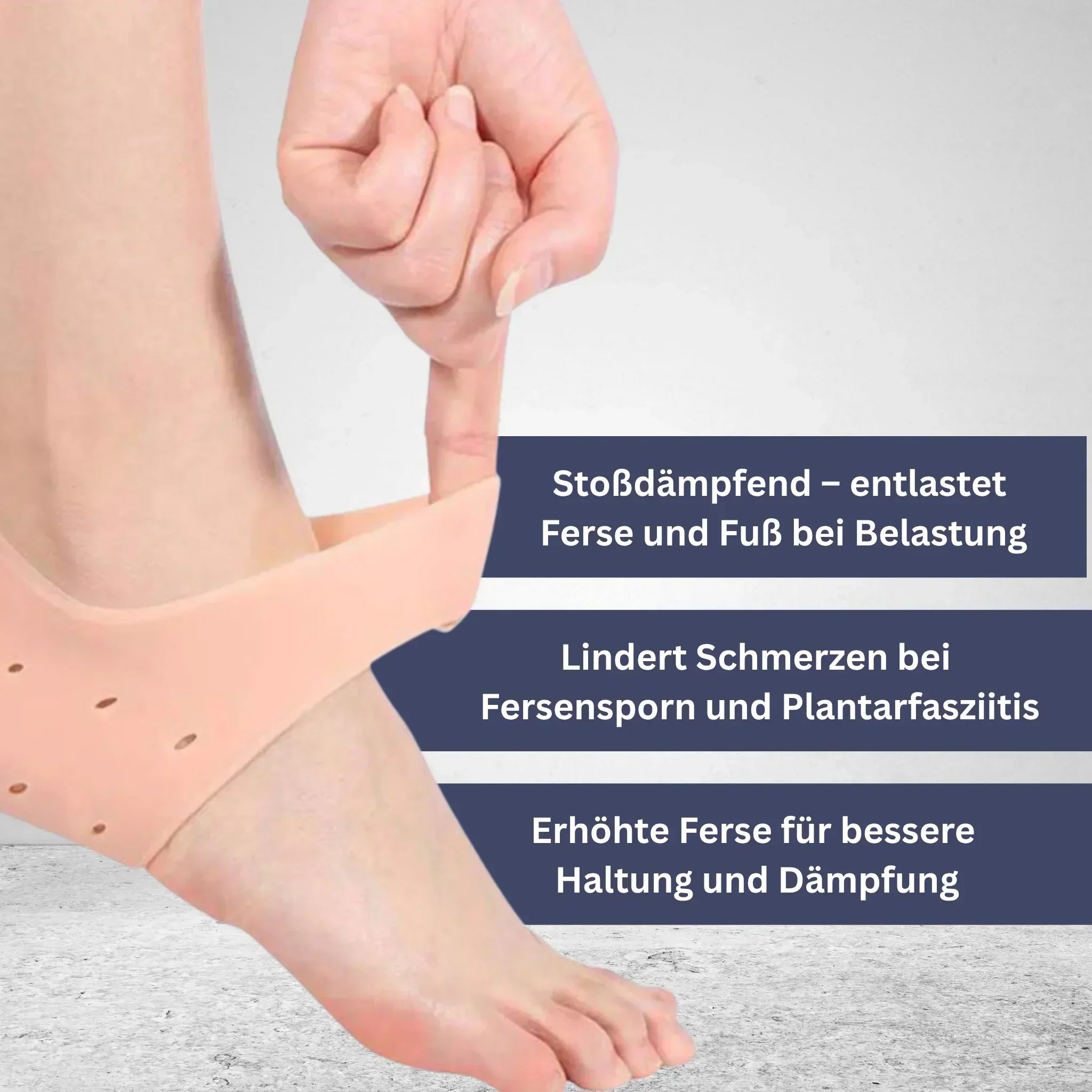 SilkProtect Reusable Silicone Heel Socks