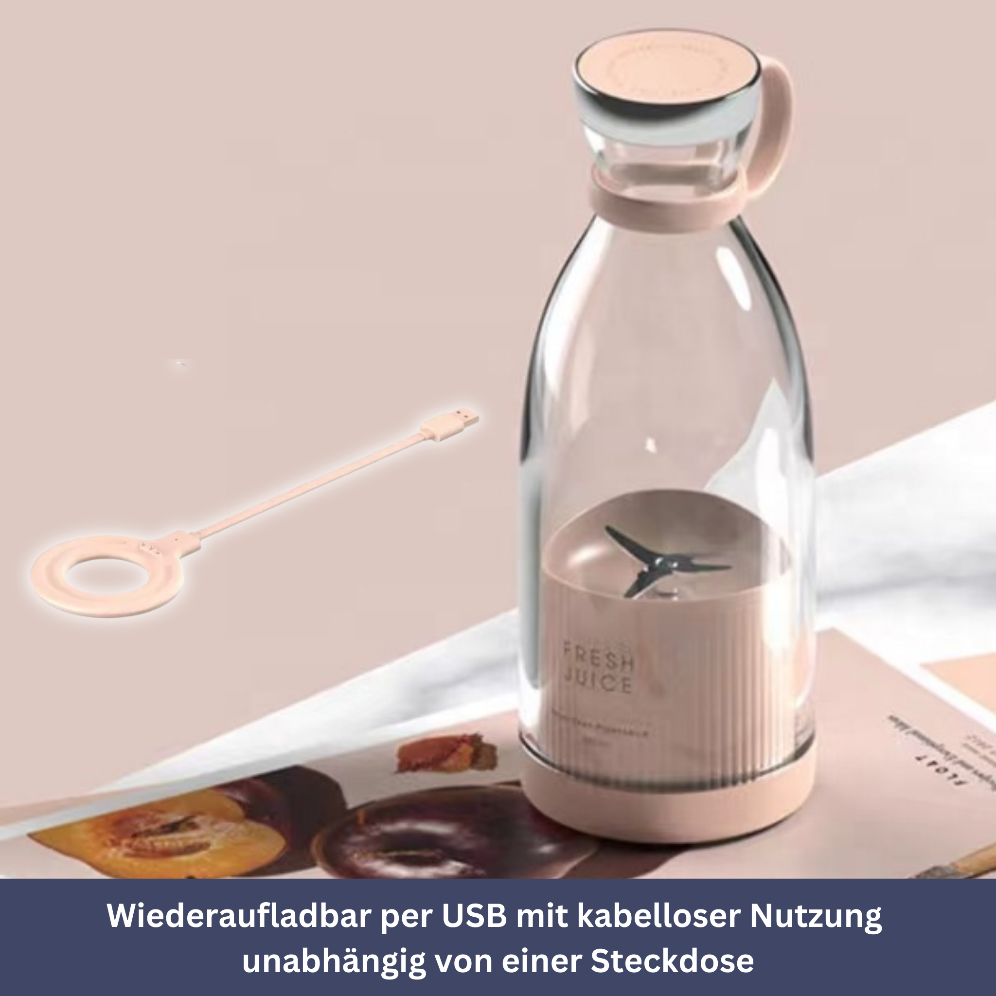 Electric mini blender for juice and smoothie