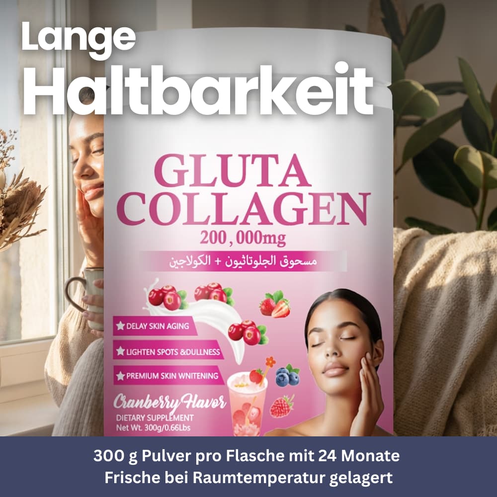 Glutathion & Kollagen Pulver – Beauty Drink für Frauen