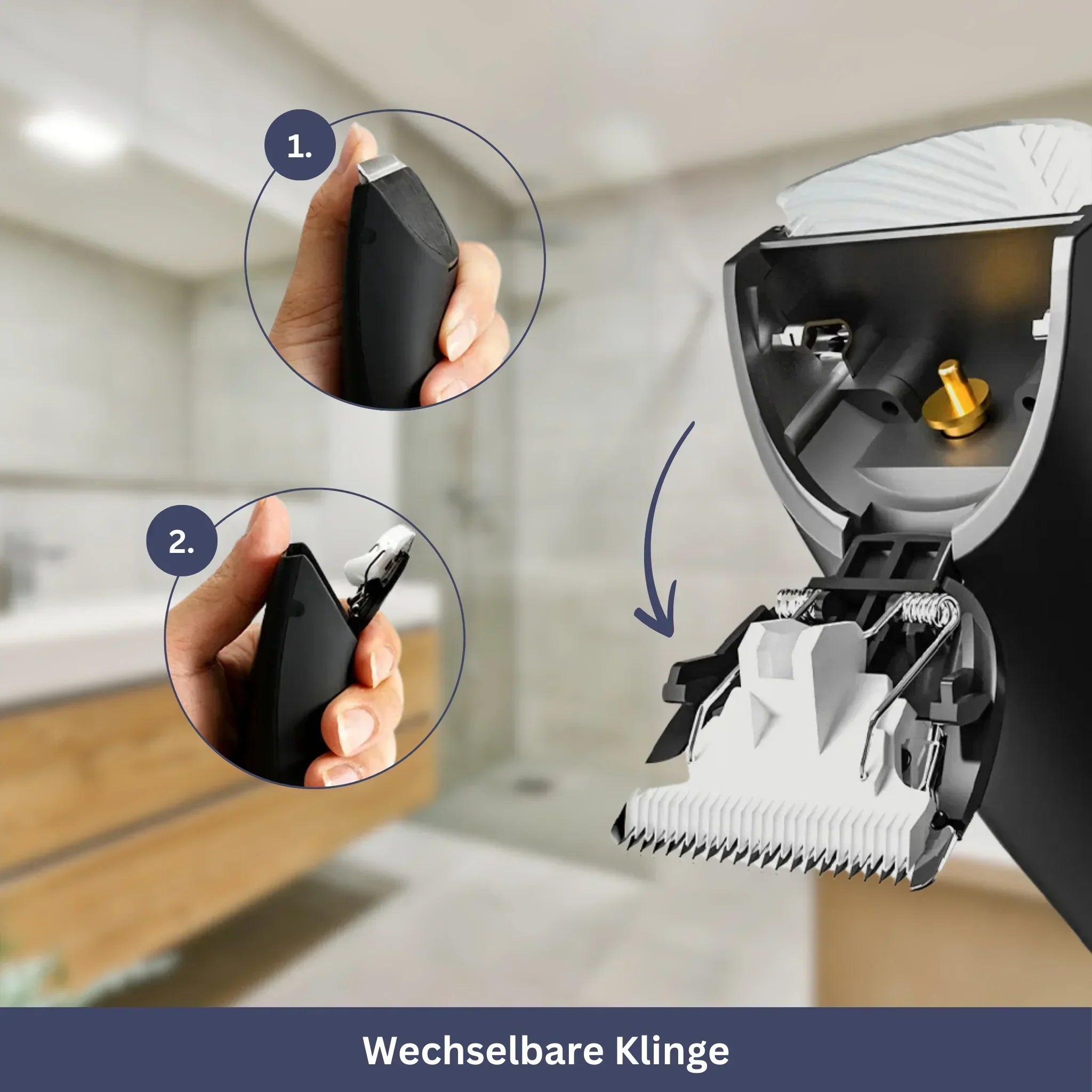 Präzisionstrimmer für den Körper – wasserdicht und wiederaufladbar