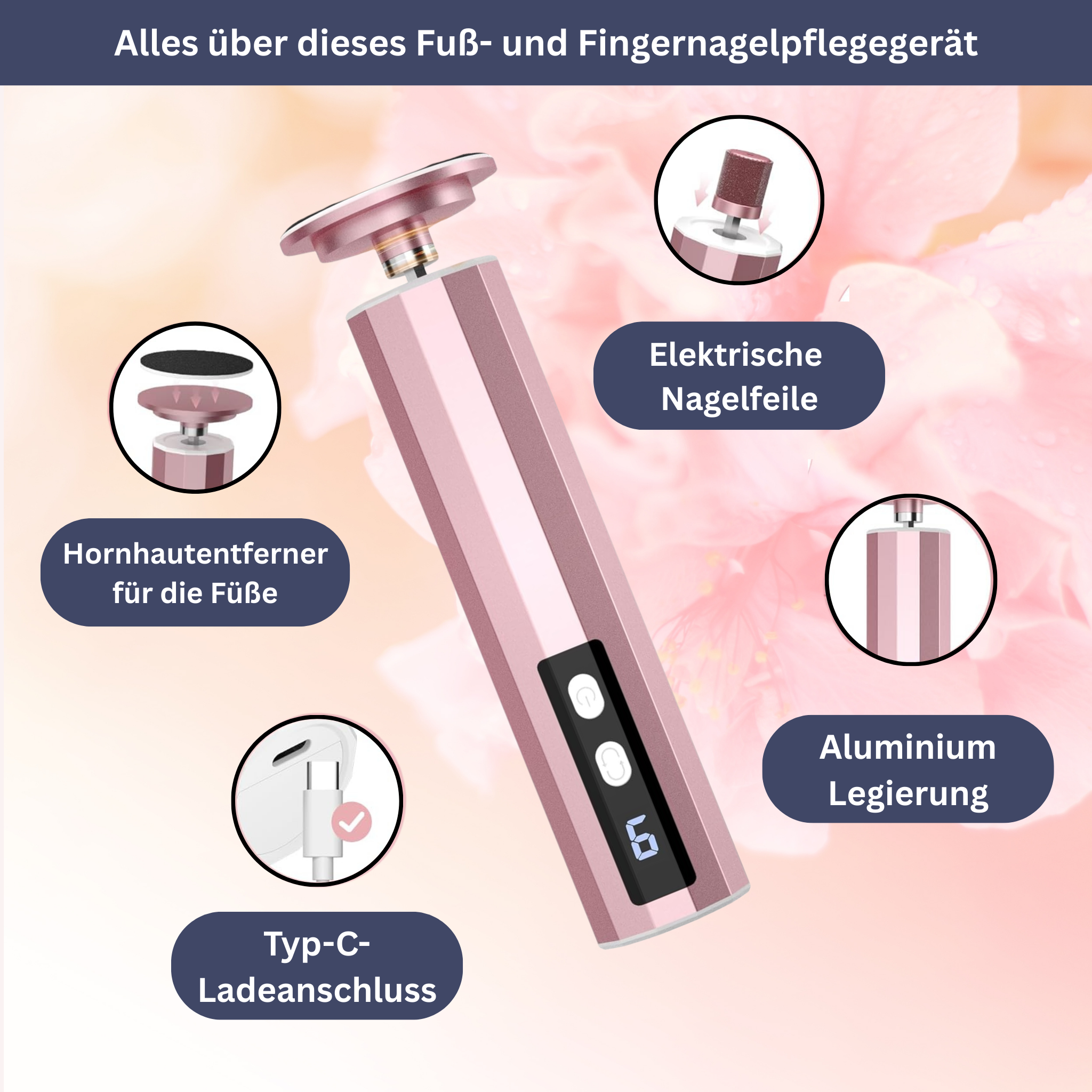 SamtFuß Pro – Elektrischer Hornhautentferner