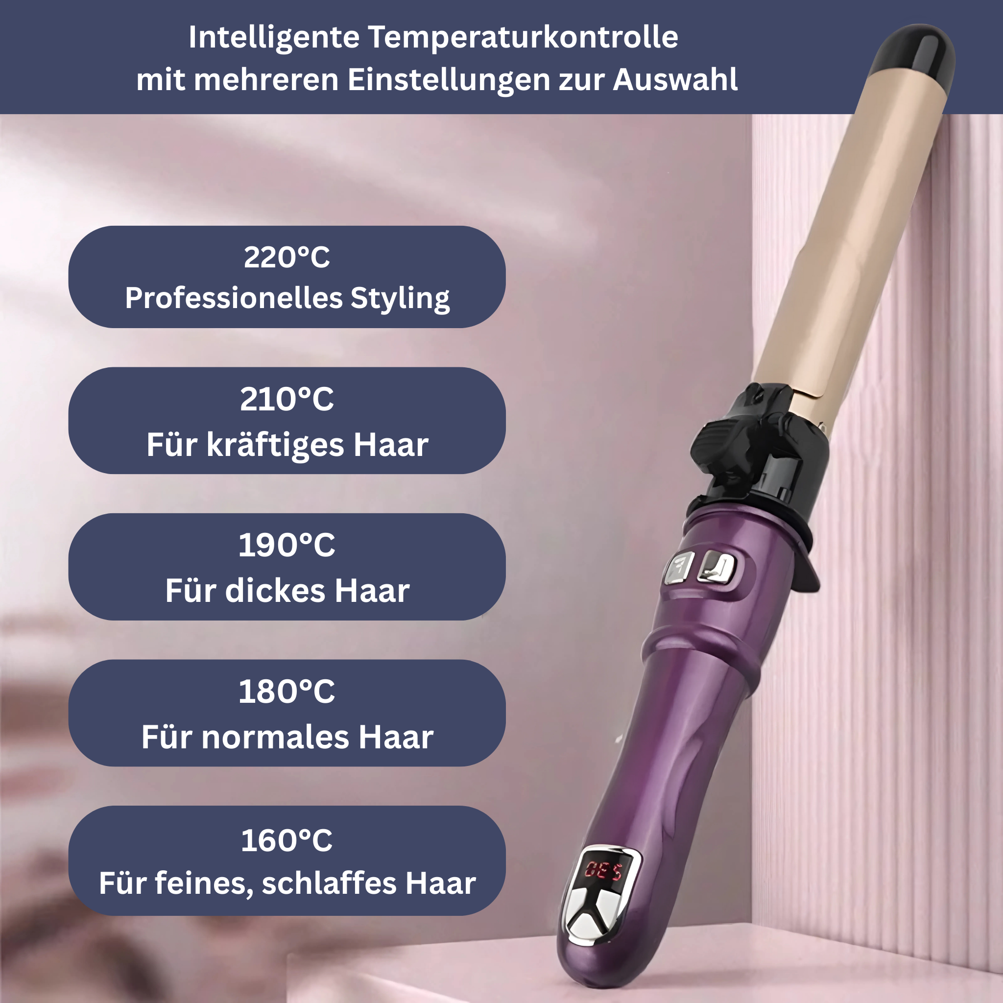 SilkWave One – Rotierender Keramik-Lockenstab