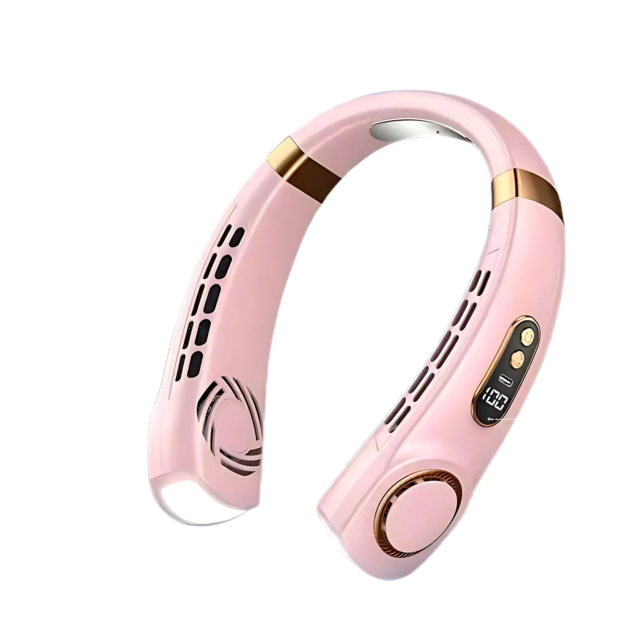 Tragbarer Nackenventilator mit LED-Kühlplatten