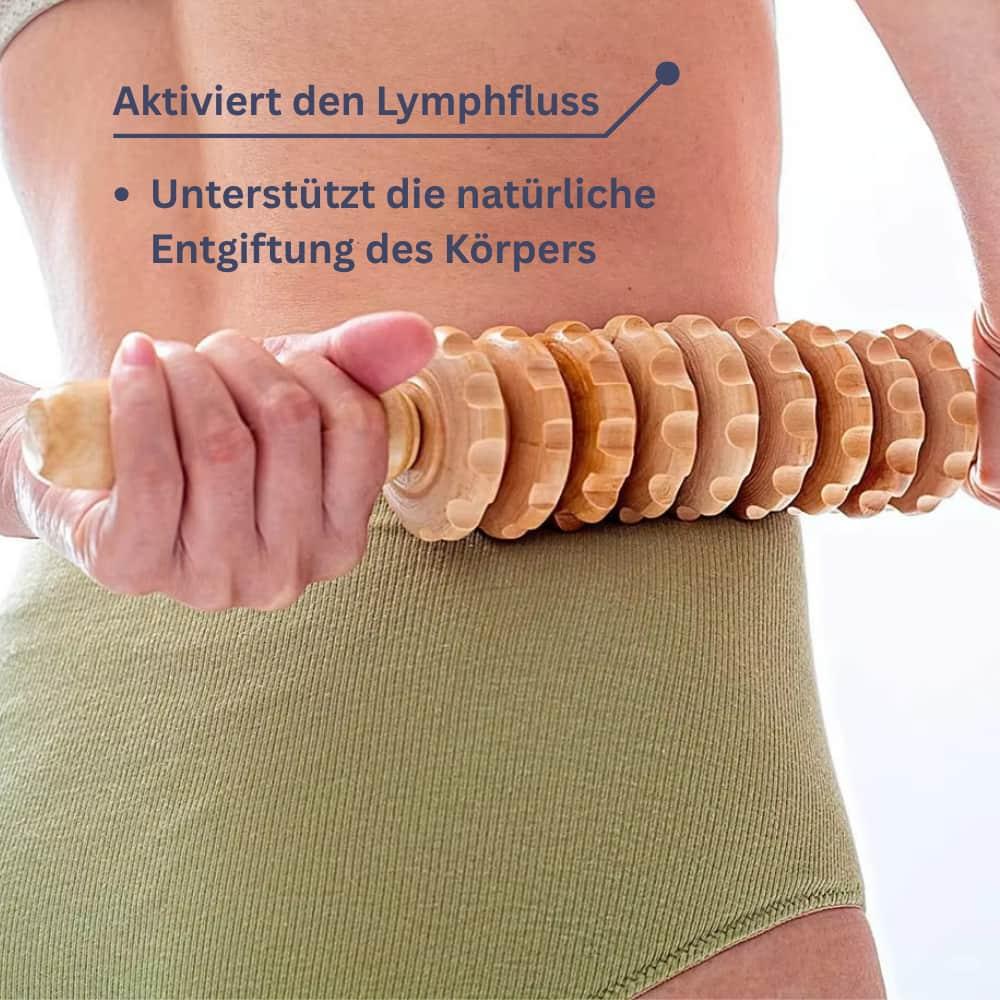 VitaWood - Cellulite-Walze für Lymphfluss & Straffung