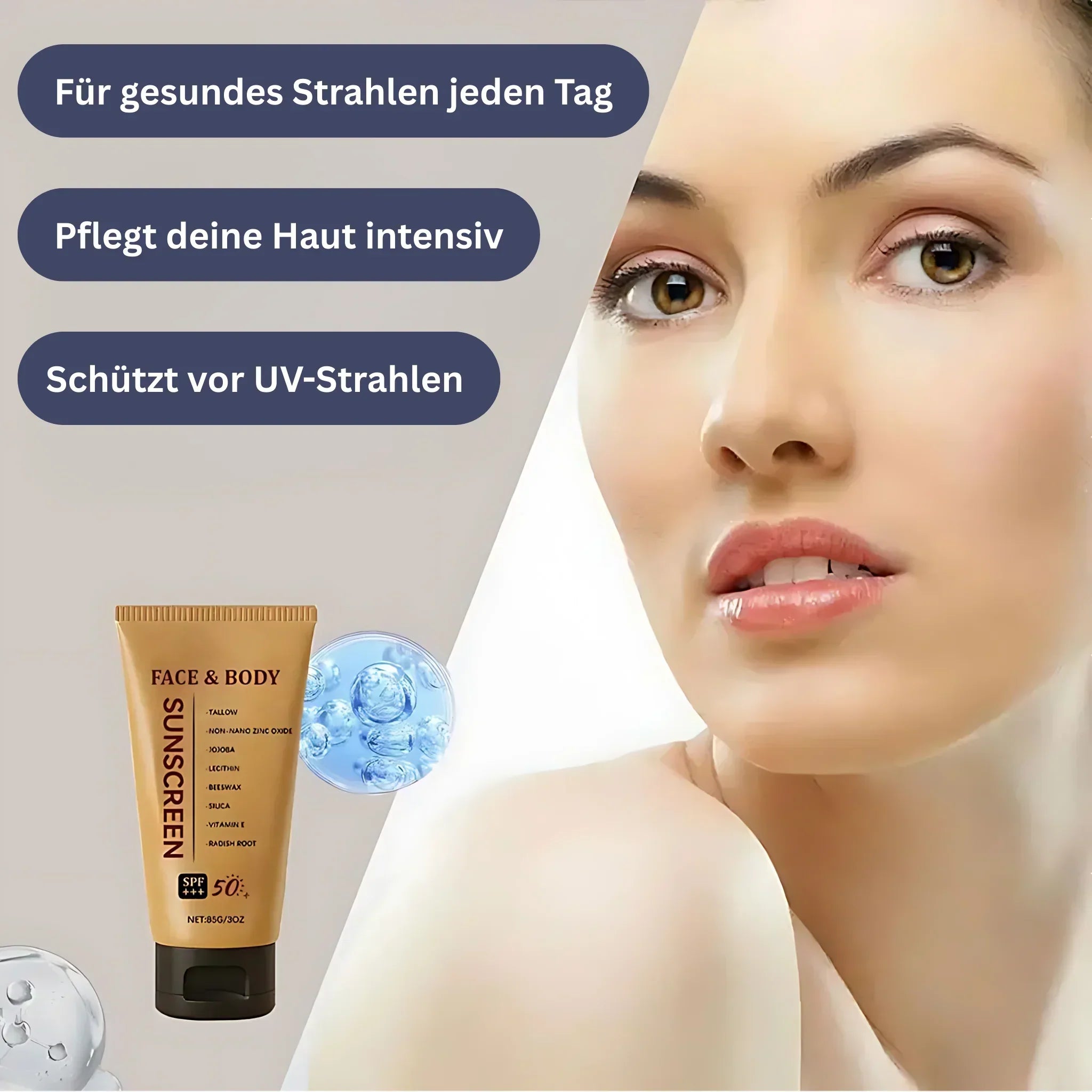 Beef Tallow Mineralischer Sonnenschutz SPF 50