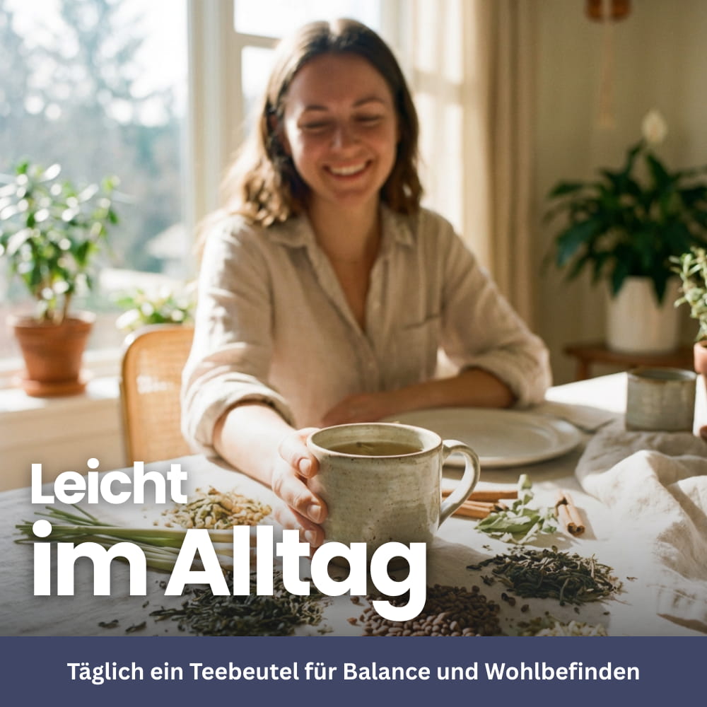 Kräutertee-Mischung mit Grüntee, Cassia-Samen & Zitronengras