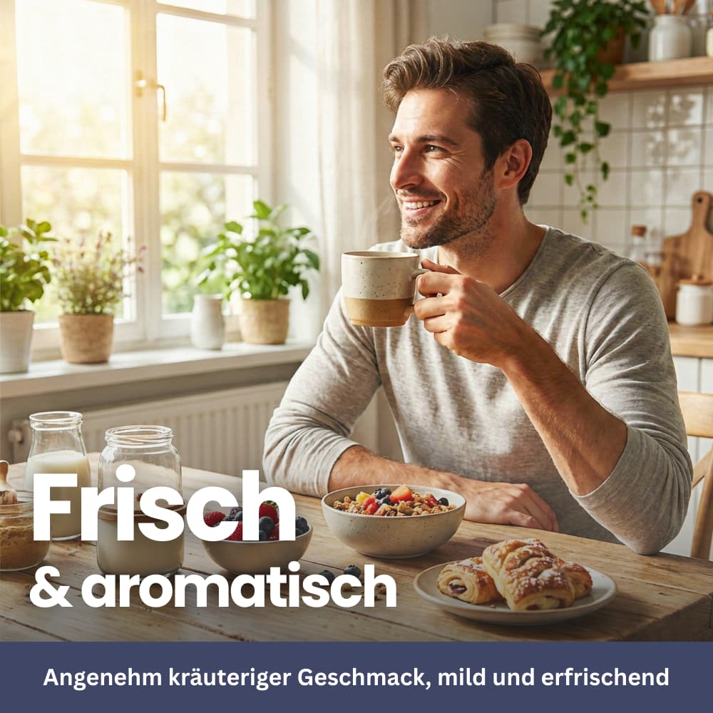 Kräutertee-Mischung mit Grüntee, Cassia-Samen & Zitronengras