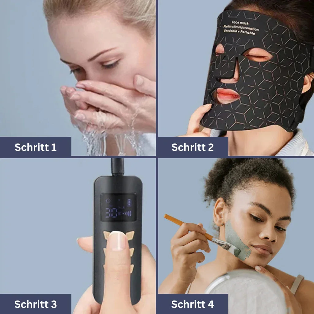 LED-Lichttherapie-Maske DermaBright