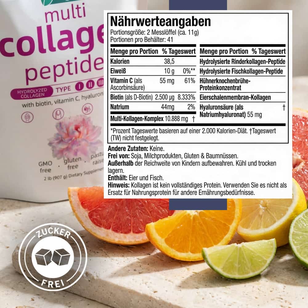 Multi-Collagen Peptide Powder for Skin, Hair & Nails
