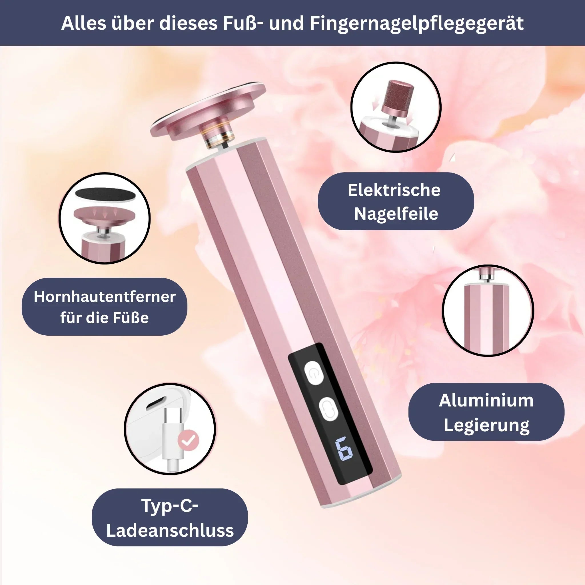 SamtFuß Pro – Elektrischer Hornhautentferner