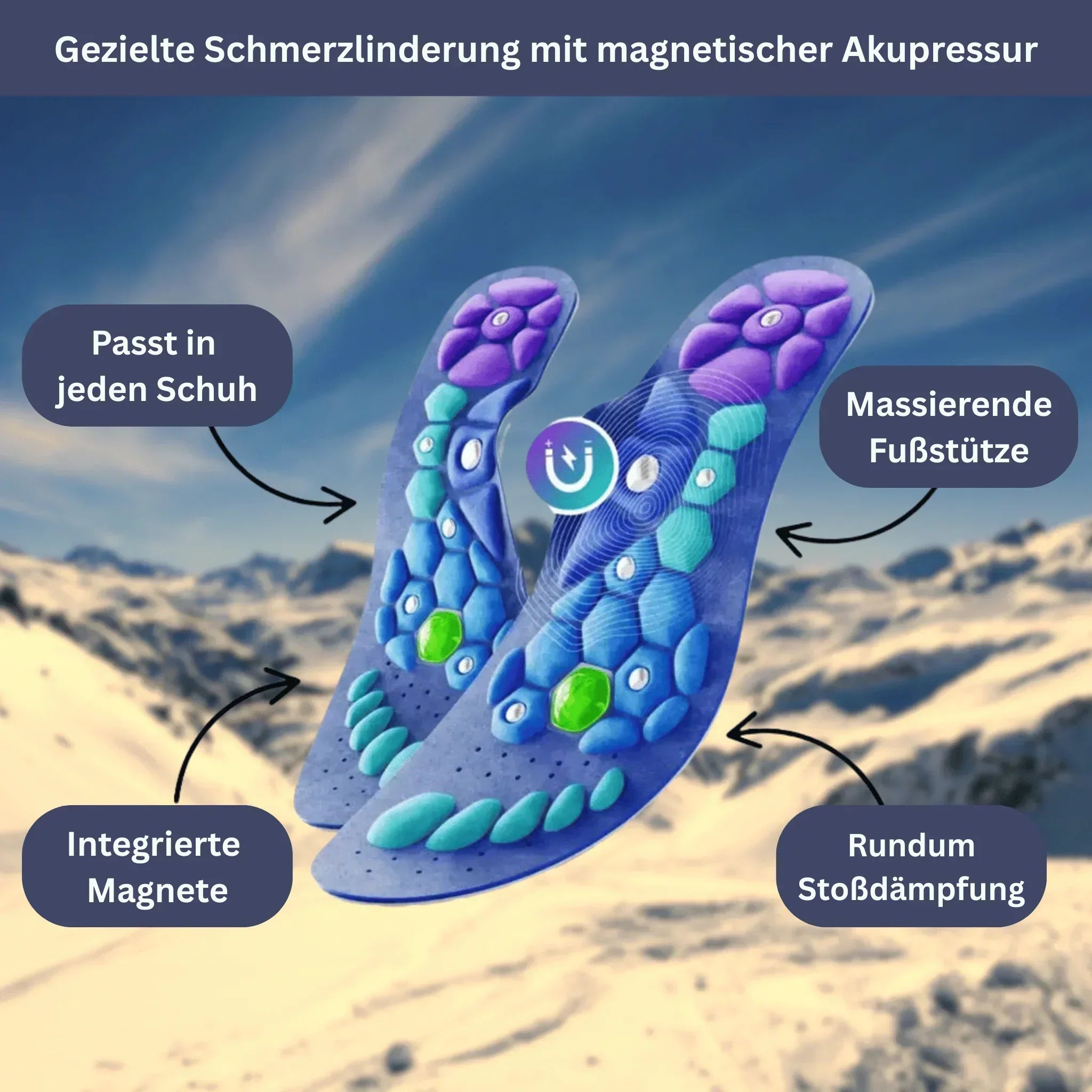 Sportsohlen mit Magnettherapie
