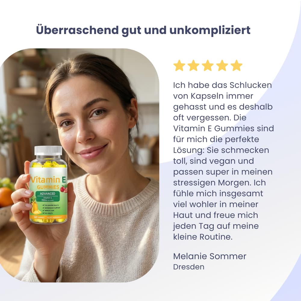 Vitamin E Gummies – Skin Care & Cell Protection